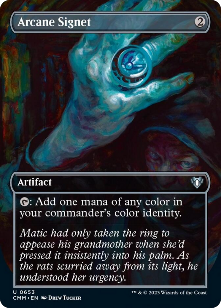 Arcane Signet (Borderless Alternate Art) [Commander Masters] | Exor Games Bridgewater