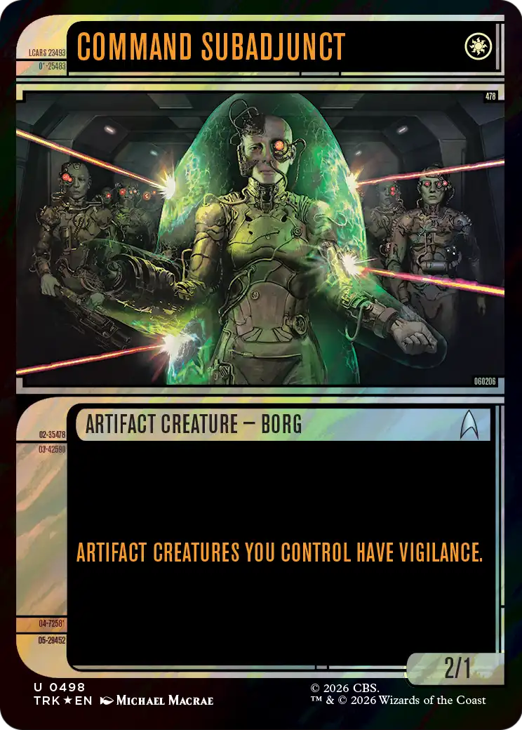 Command Subadjunct (Showcase) (Surge Foil) [Star Trek] | Exor Games Bridgewater