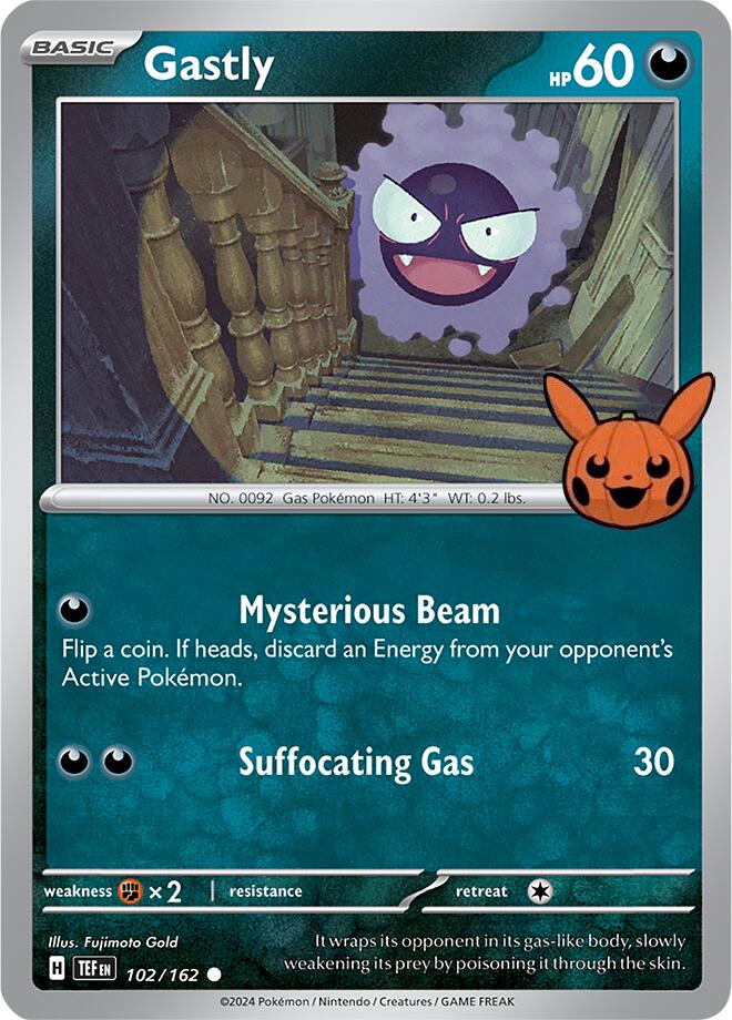 Gastly (102/162) [Trick or Trade 2024] | Exor Games Bridgewater