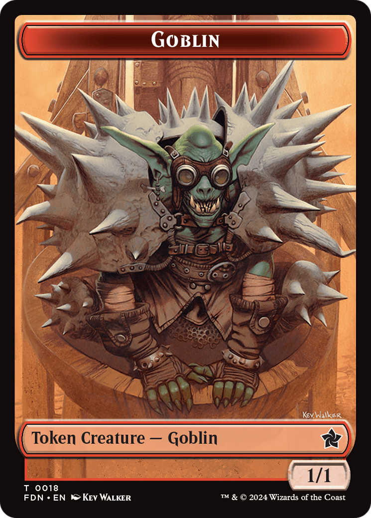 Goblin // Treasure Double-Sided Token [Foundations Tokens] | Exor Games Bridgewater