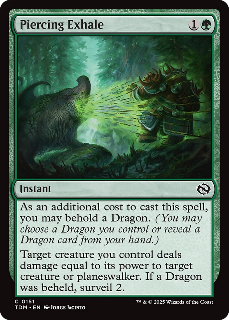 Piercing Exhale [Tarkir: Dragonstorm] | Exor Games Bridgewater