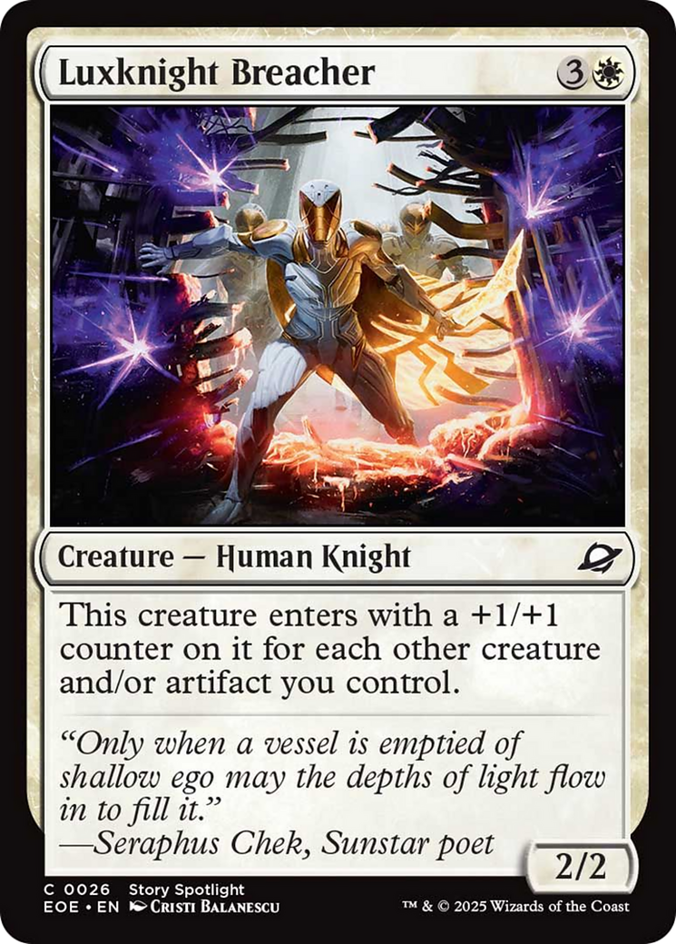 Luxknight Breacher [Edge of Eternities] | Exor Games Bridgewater
