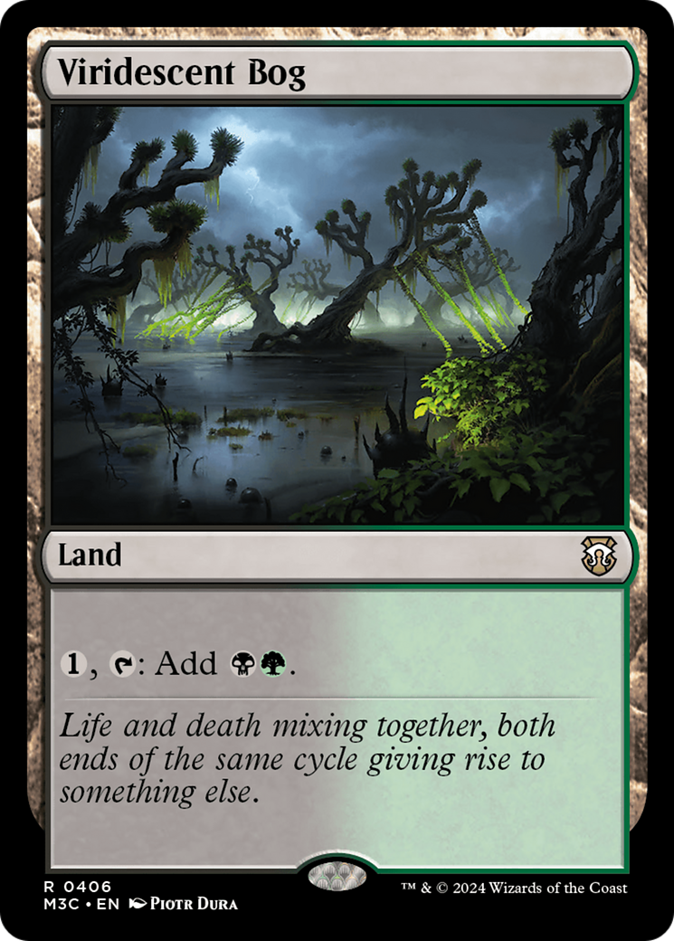 Viridescent Bog (Ripple Foil) [Modern Horizons 3 Commander] | Exor Games Bridgewater