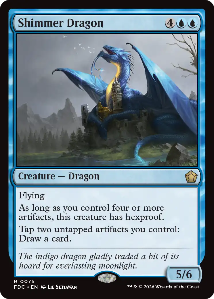 Shimmer Dragon [Foundations Commander] | Exor Games Bridgewater
