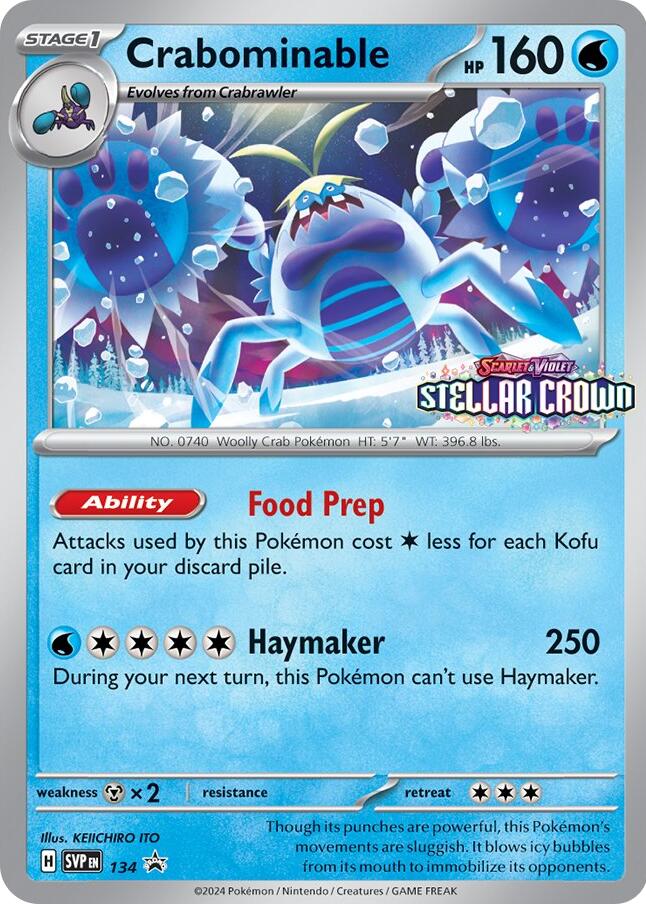 Crabominable (SVP134) [Scarlet & Violet: Black Star Promos] | Exor Games Bridgewater