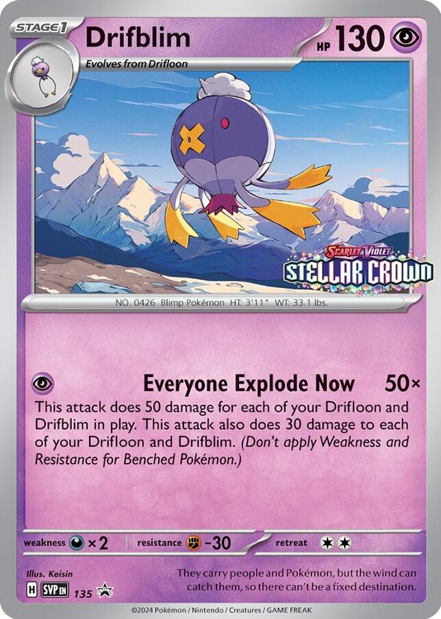 Drifblim (SVP135) [Scarlet & Violet: Black Star Promos] | Exor Games Bridgewater