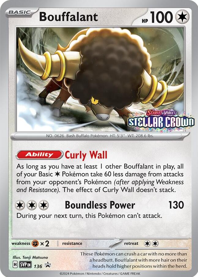 Bouffalant (SVP136) [Scarlet & Violet: Black Star Promos] | Exor Games Bridgewater