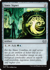 Simic Signet [Duskmourn: House of Horror Commander] | Exor Games Bridgewater