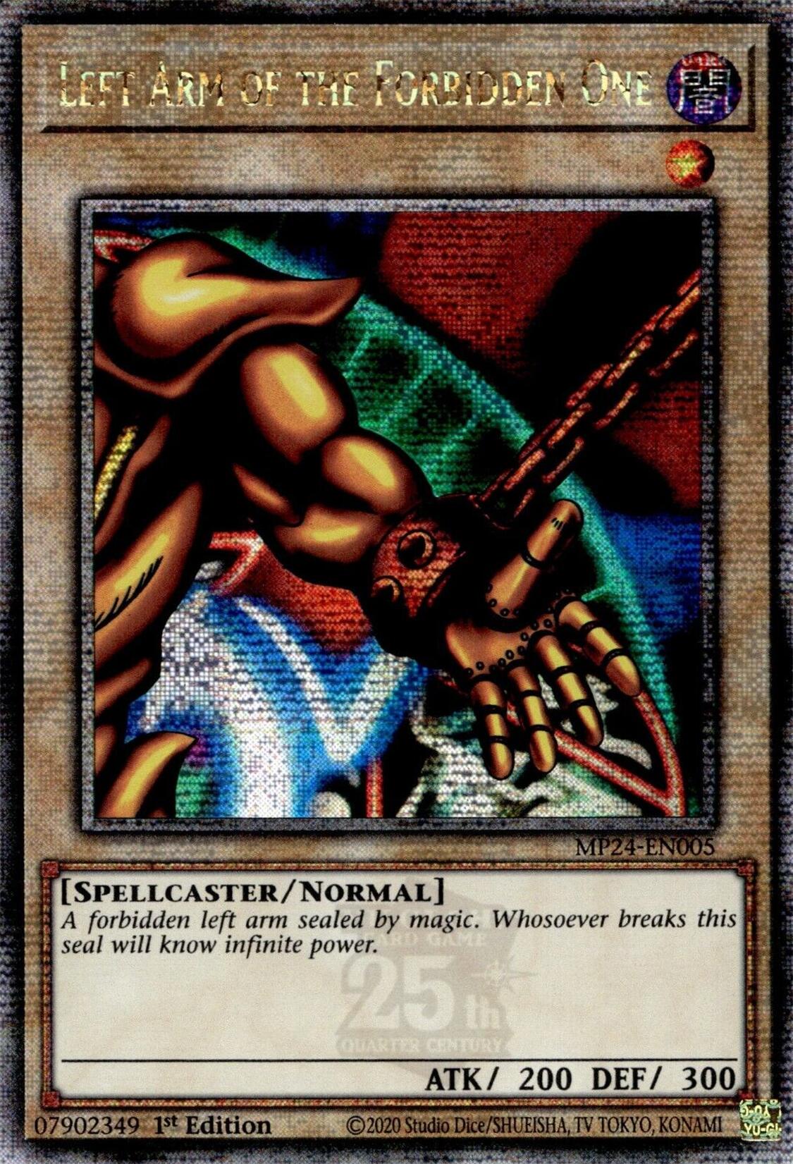 Left Arm of the Forbidden One [MP24-EN005] Quarter Century Secret Rare | Exor Games Bridgewater