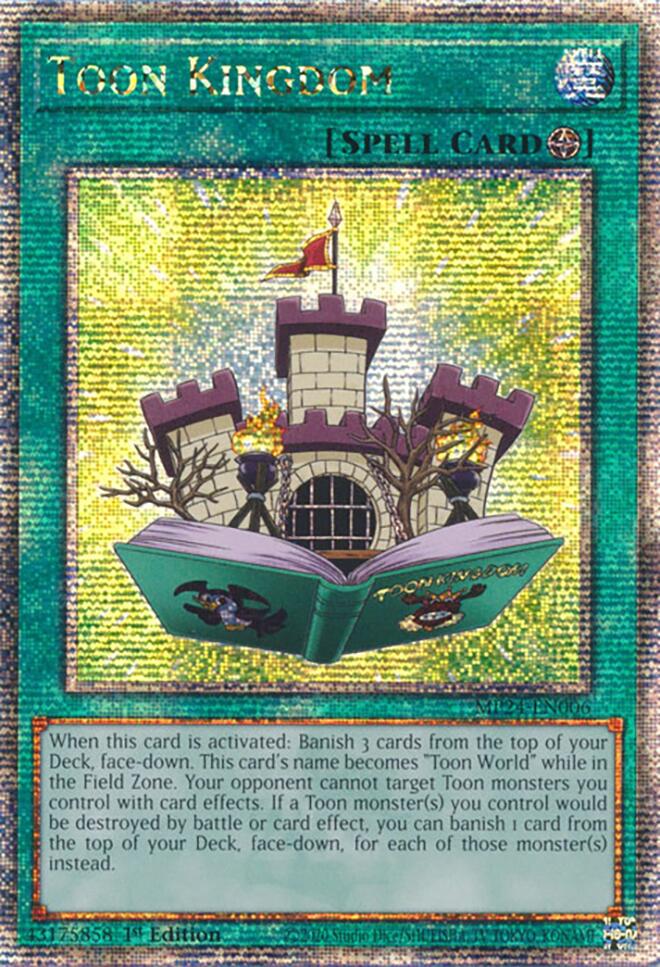 Toon Kingdom [MP24-EN006] Quarter Century Secret Rare | Exor Games Bridgewater