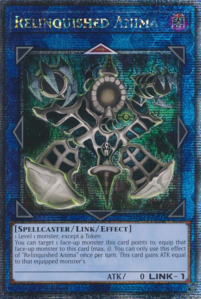 Relinquished Anima [MP24-EN007] Quarter Century Secret Rare | Exor Games Bridgewater