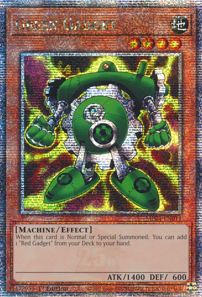 Green Gadget [MP24-EN014] Quarter Century Secret Rare | Exor Games Bridgewater