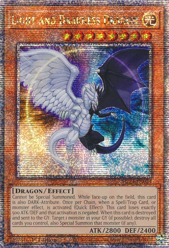 Light and Darkness Dragon [MP24-EN024] Quarter Century Secret Rare | Exor Games Bridgewater