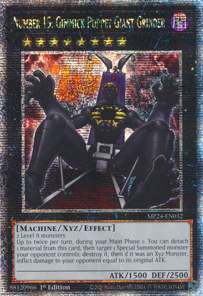 Number 15: Gimmick Puppet Giant Grinder [MP24-EN032] Quarter Century Secret Rare | Exor Games Bridgewater