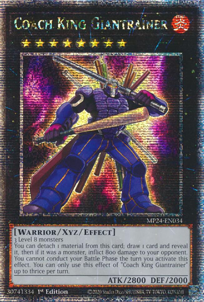 Coach King Giantrainer [MP24-EN034] Quarter Century Secret Rare | Exor Games Bridgewater
