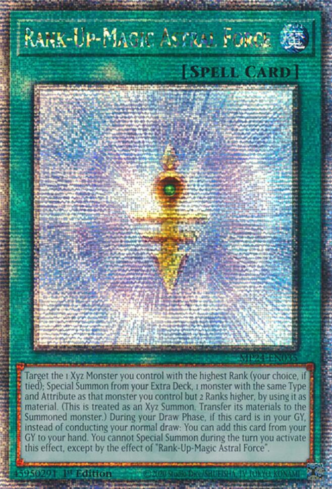 Rank-Up-Magic Astral Force [MP24-EN035] Quarter Century Secret Rare | Exor Games Bridgewater