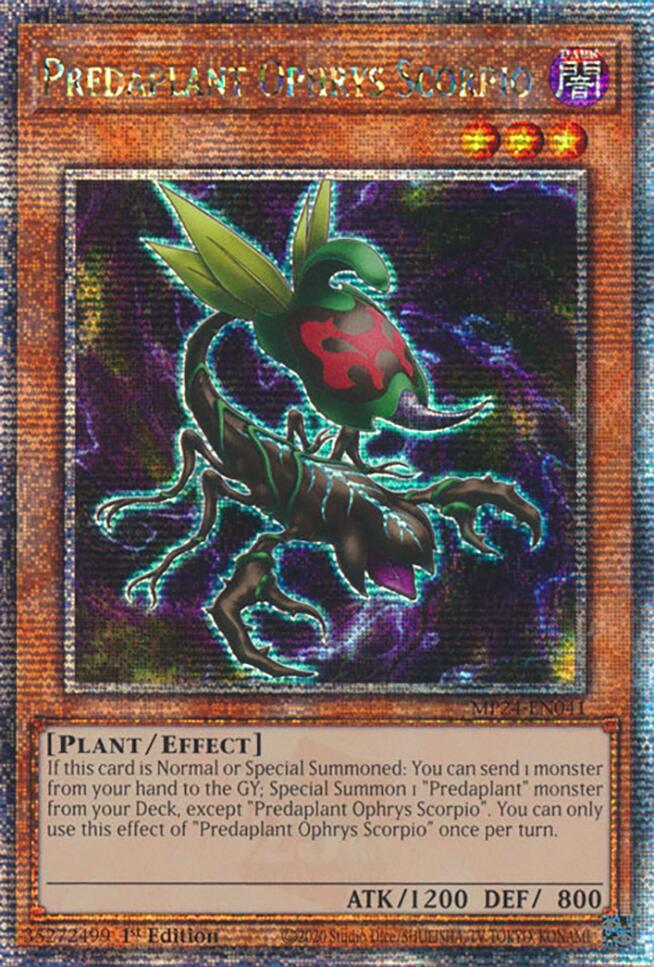 Predaplant Ophrys Scorpio [MP24-EN041] Quarter Century Secret Rare | Exor Games Bridgewater