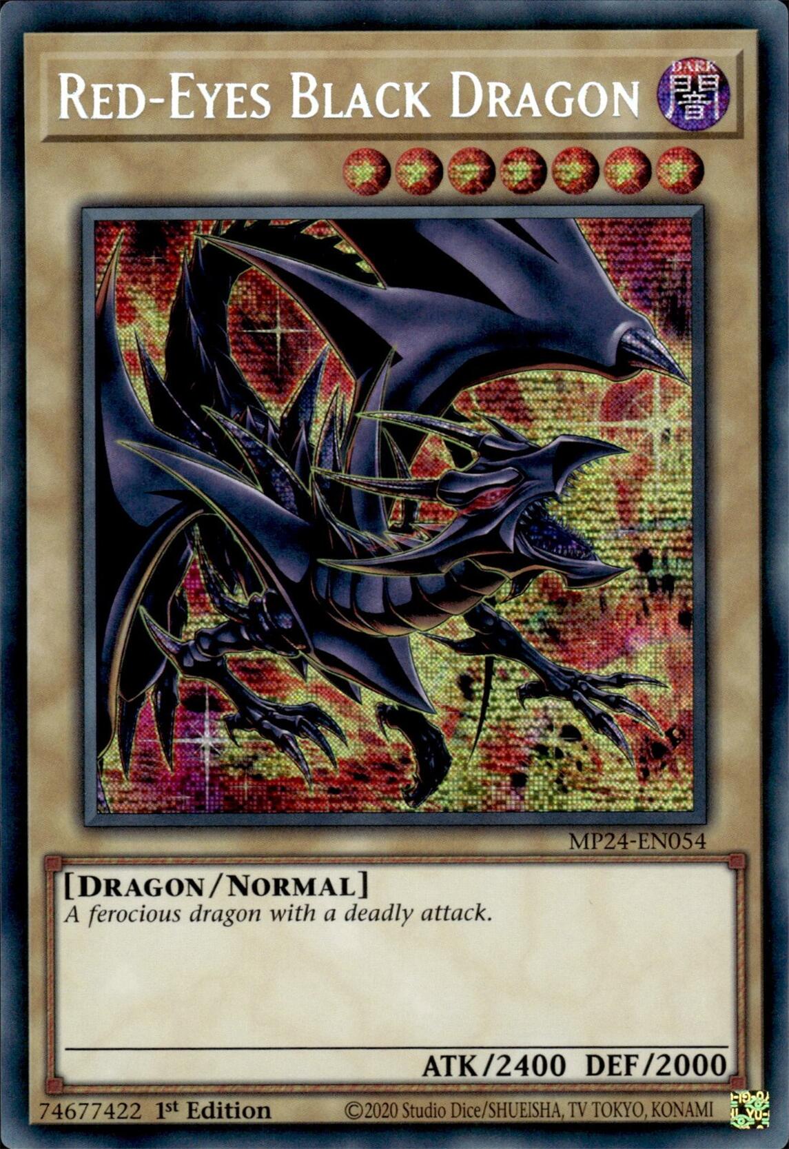 Red-Eyes Black Dragon (Alternate Art) [MP24-EN054] Prismatic Secret Rare | Exor Games Bridgewater