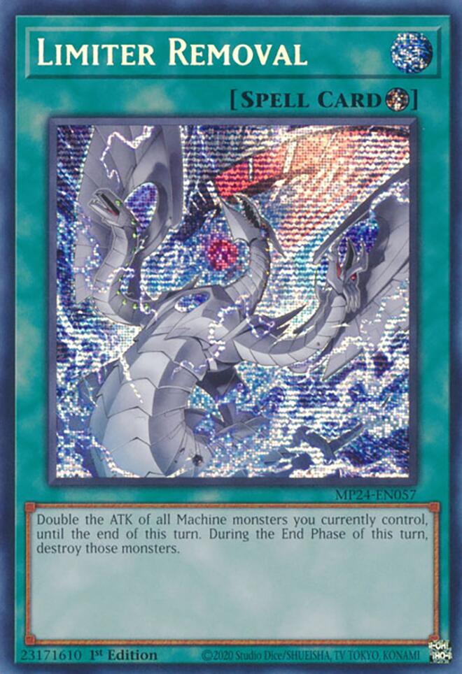 Limiter Removal (Alternate Art) [MP24-EN057] Prismatic Secret Rare | Exor Games Bridgewater