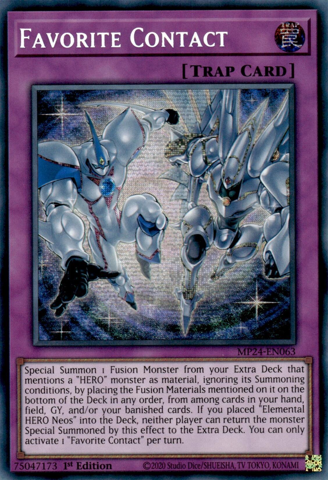 Favorite Contact [MP24-EN063] Prismatic Secret Rare | Exor Games Bridgewater