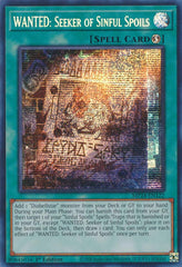 WANTED: Seeker of Sinful Spoils [MP24-EN122] Prismatic Secret Rare | Exor Games Bridgewater