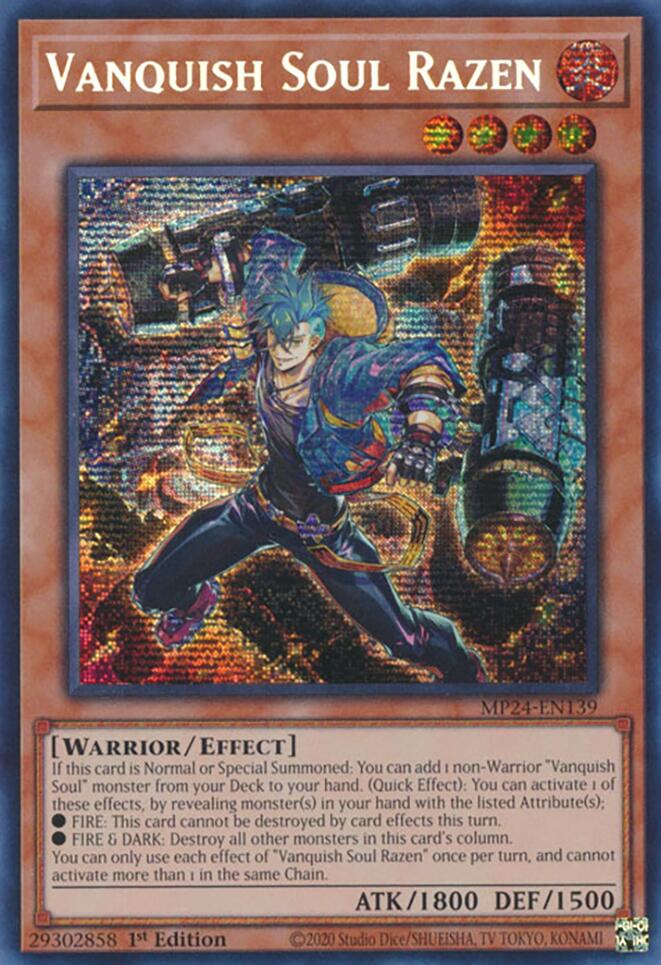 Vanquish Soul Razen [MP24-EN139] Prismatic Secret Rare | Exor Games Bridgewater