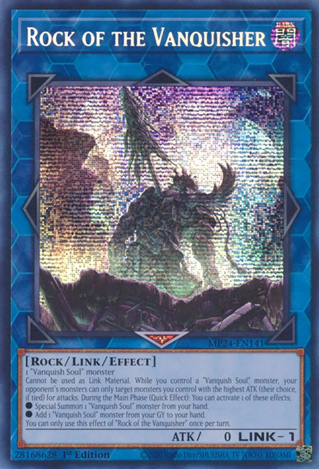 Rock of the Vanquisher [MP24-EN141] Prismatic Secret Rare | Exor Games Bridgewater