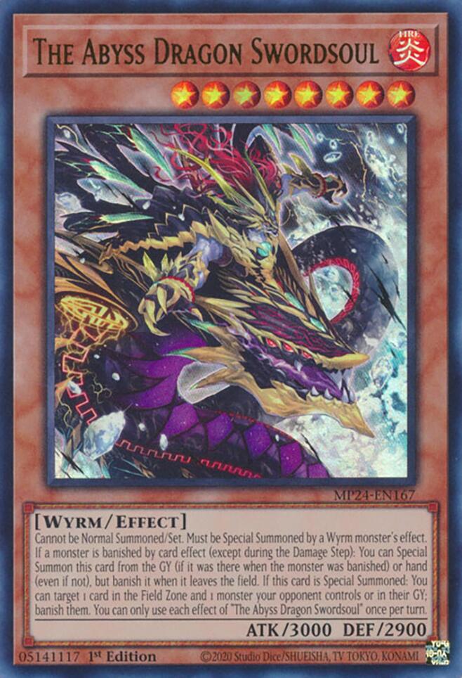 The Abyss Dragon Swordsoul [MP24-EN167] Ultra Rare | Exor Games Bridgewater