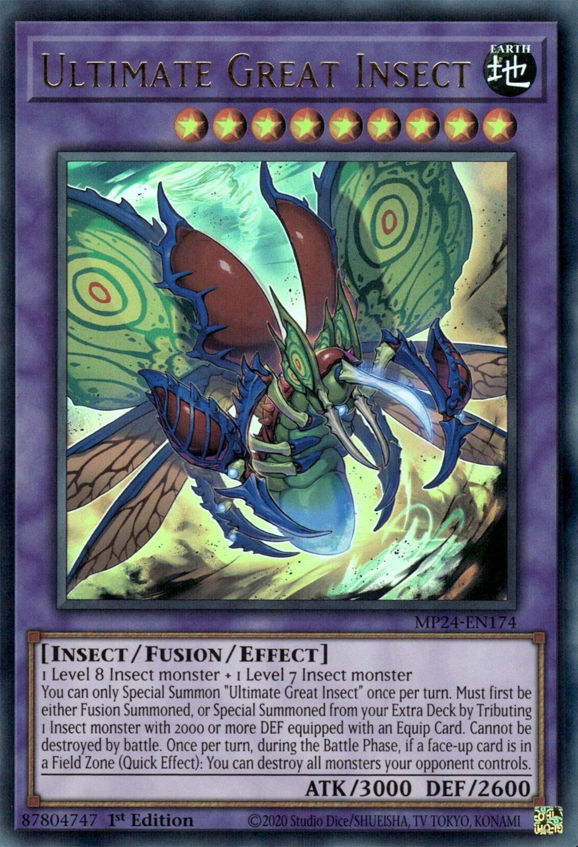 Ultimate Great Insect [MP24-EN174] Ultra Rare | Exor Games Bridgewater