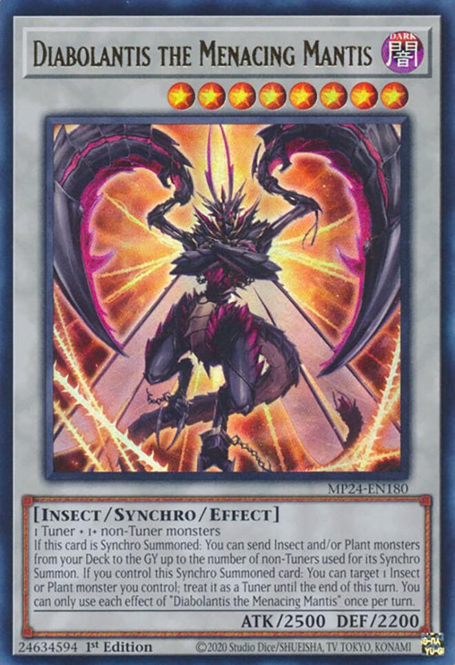 Diabolantis the Menacing Mantis [MP24-EN180] Ultra Rare | Exor Games Bridgewater