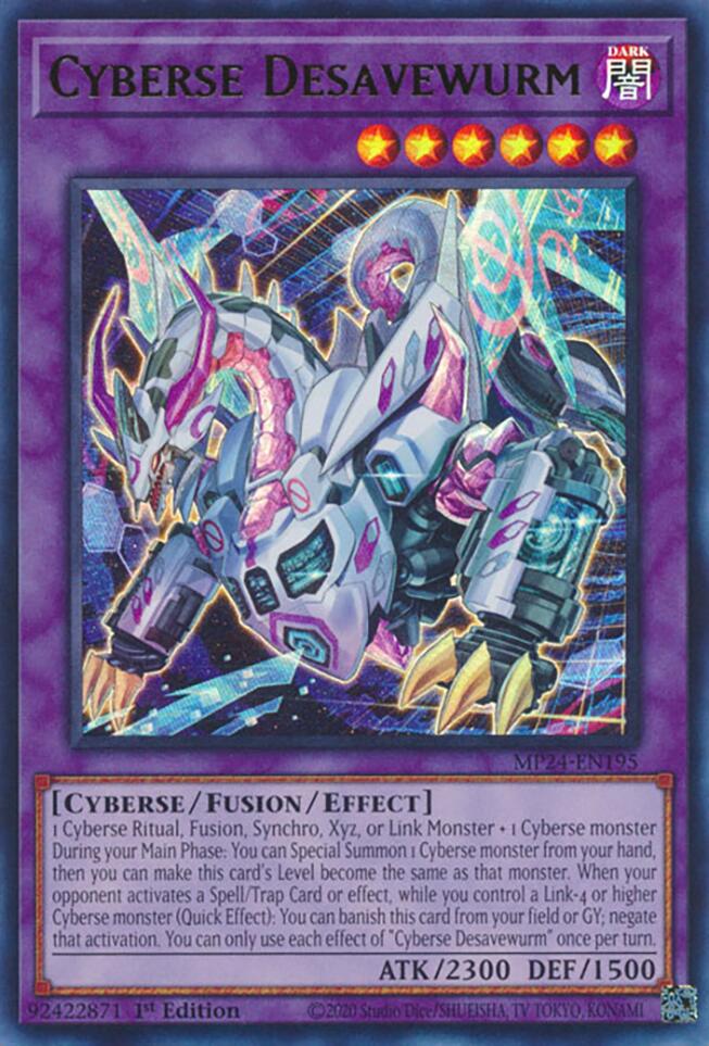 Cyberse Desavewurm [MP24-EN195] Ultra Rare | Exor Games Bridgewater