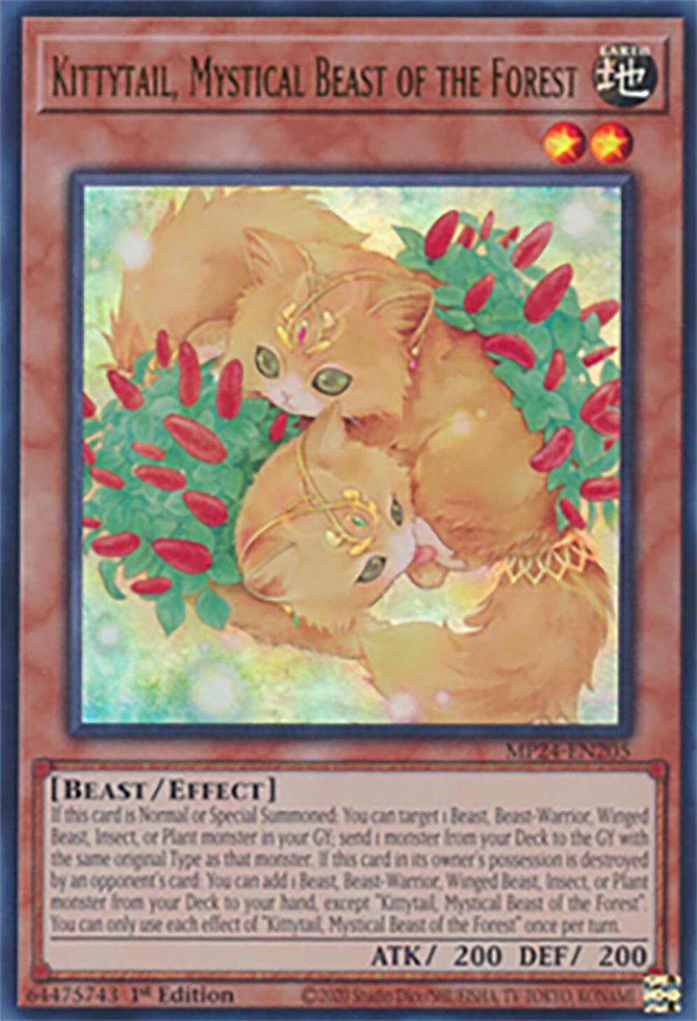 Kittytail, Mystical Beast of the Forest [MP24-EN205] Ultra Rare | Exor Games Bridgewater