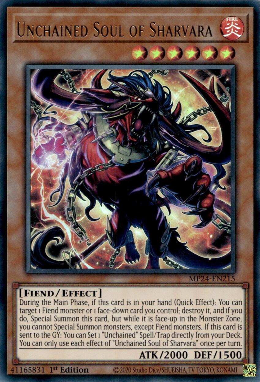 Unchained Soul of Sharvara [MP24-EN215] Ultra Rare | Exor Games Bridgewater
