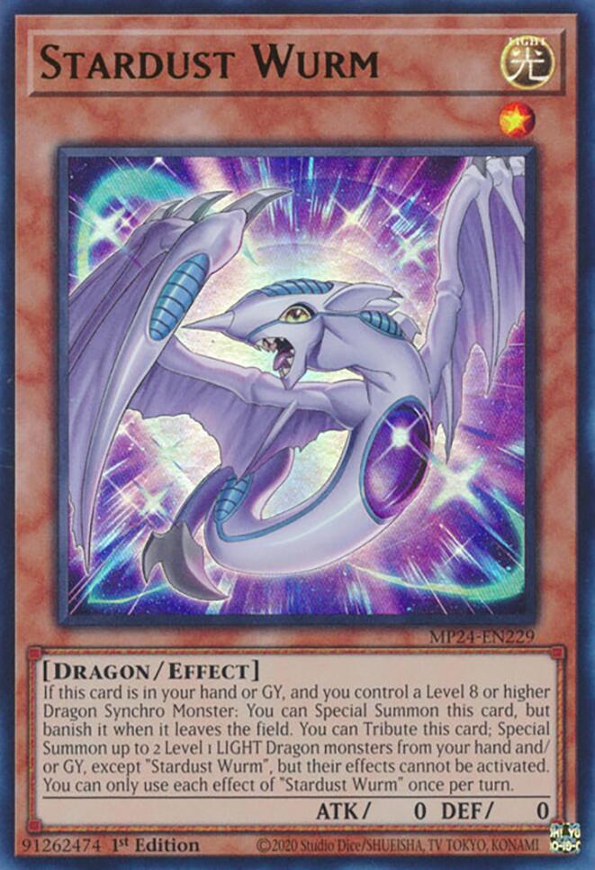 Stardust Wurm [MP24-EN229] Ultra Rare | Exor Games Bridgewater
