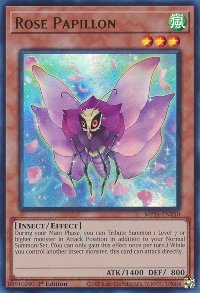 Rose Papillon [MP24-EN250] Ultra Rare | Exor Games Bridgewater