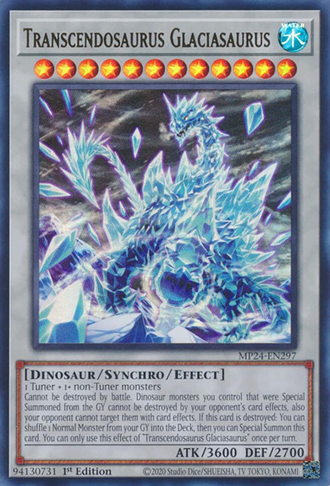 Transcendosaurus Glaciasaurus [MP24-EN297] Ultra Rare | Exor Games Bridgewater