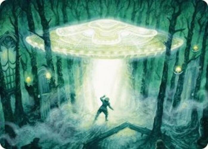 Unidentified Hovership Art Card [Duskmourn: House of Horror Art Series] | Exor Games Bridgewater