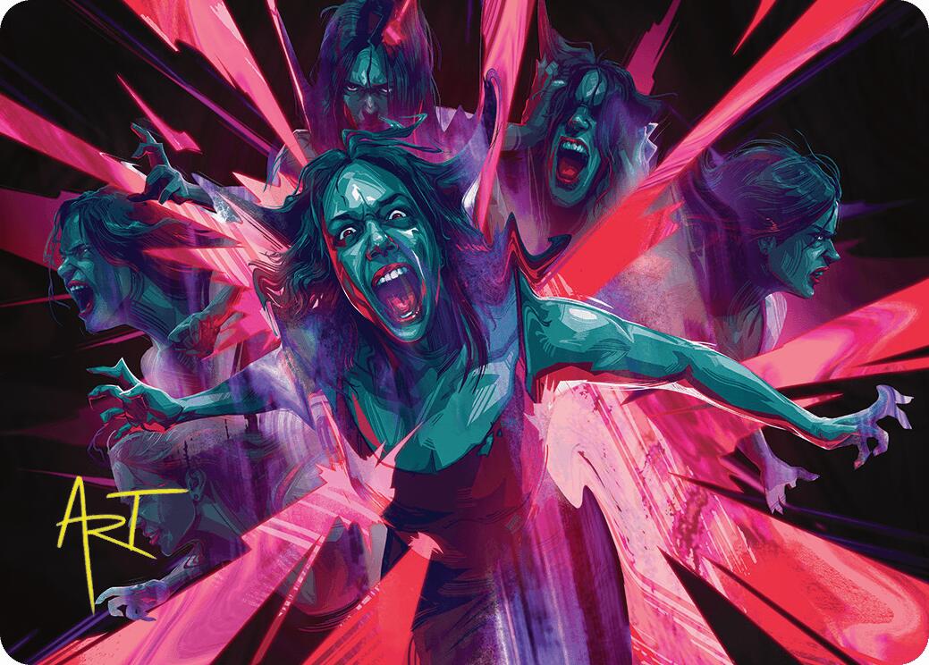 Waltz of Rage Art Card (Gold-Stamped Signature) [Duskmourn: House of Horror Art Series] | Exor Games Bridgewater