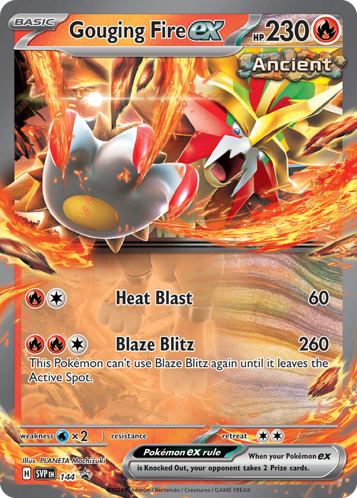 Gouging Fire ex (144) [Scarlet & Violet: Black Star Promos] | Exor Games Bridgewater