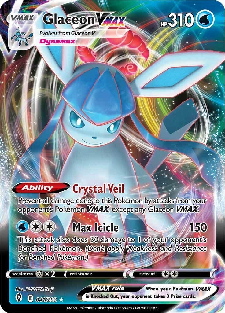 Glaceon VMAX (041/203) [Sword & Shield: Evolving Skies] | Exor Games Bridgewater