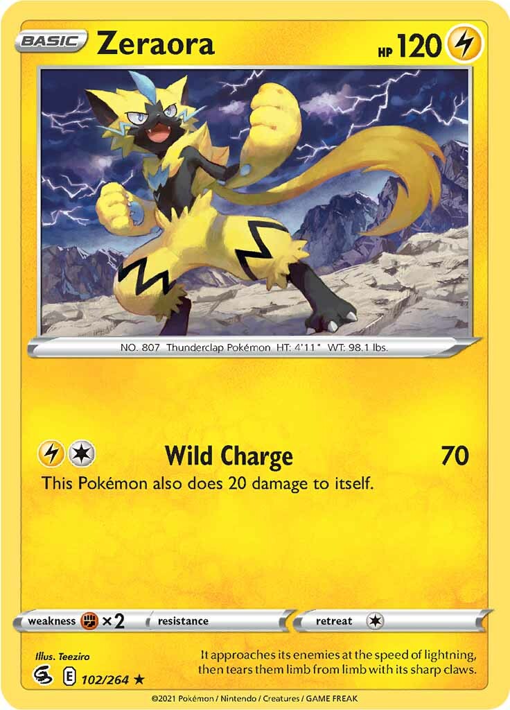 Zeraora (102/264) [Sword & Shield: Fusion Strike] | Exor Games Bridgewater