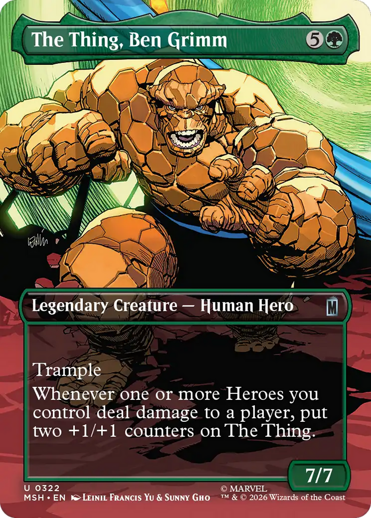 The Thing, Ben Grimm (Borderless) [Marvel Super Heroes] | Exor Games Bridgewater