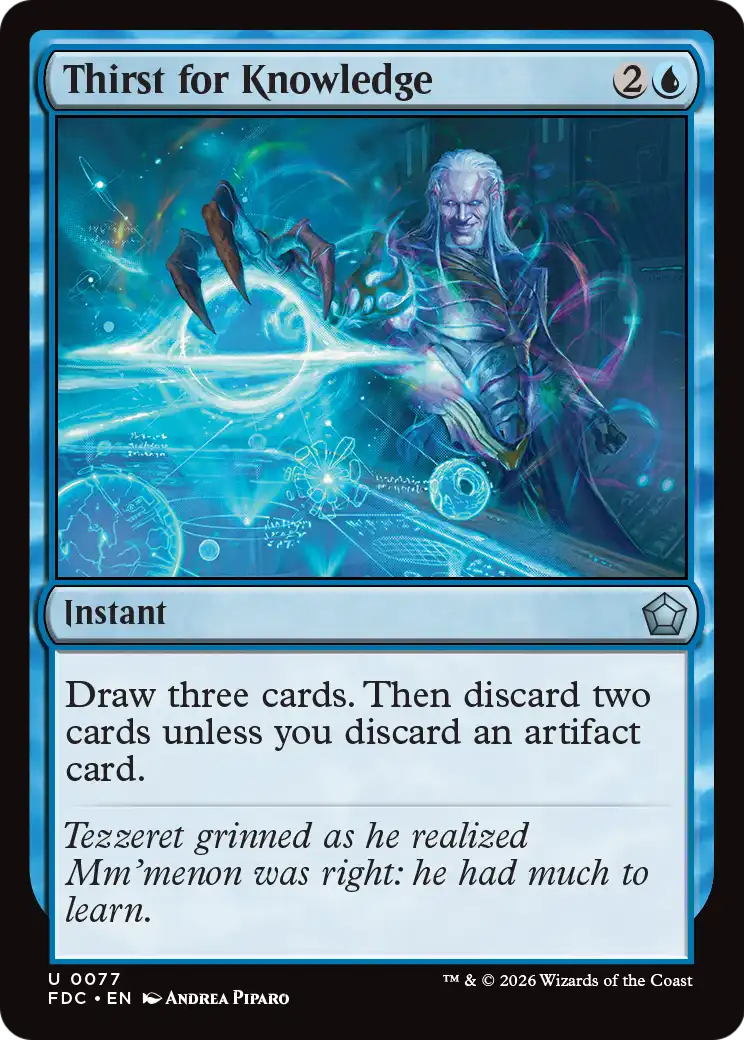 Thirst for Knowledge [Foundations Commander] | Exor Games Bridgewater