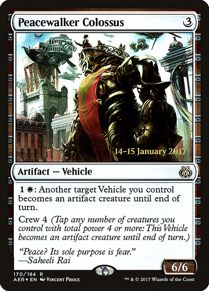 Peacewalker Colossus [Aether Revolt Prerelease Promos] | Exor Games Bridgewater