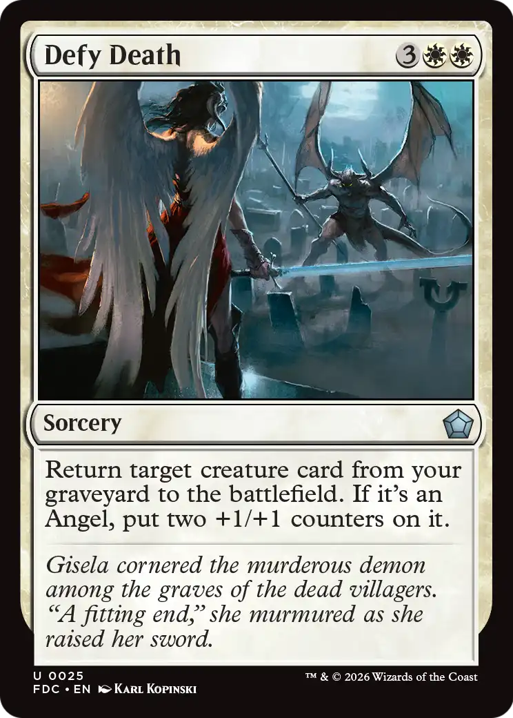 Defy Death [Foundations Commander] | Exor Games Bridgewater