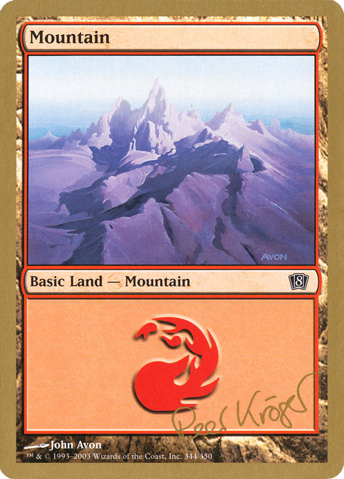 Mountain (344) (Peer Kroger) [World Championship Decks 2003] | Exor Games Bridgewater