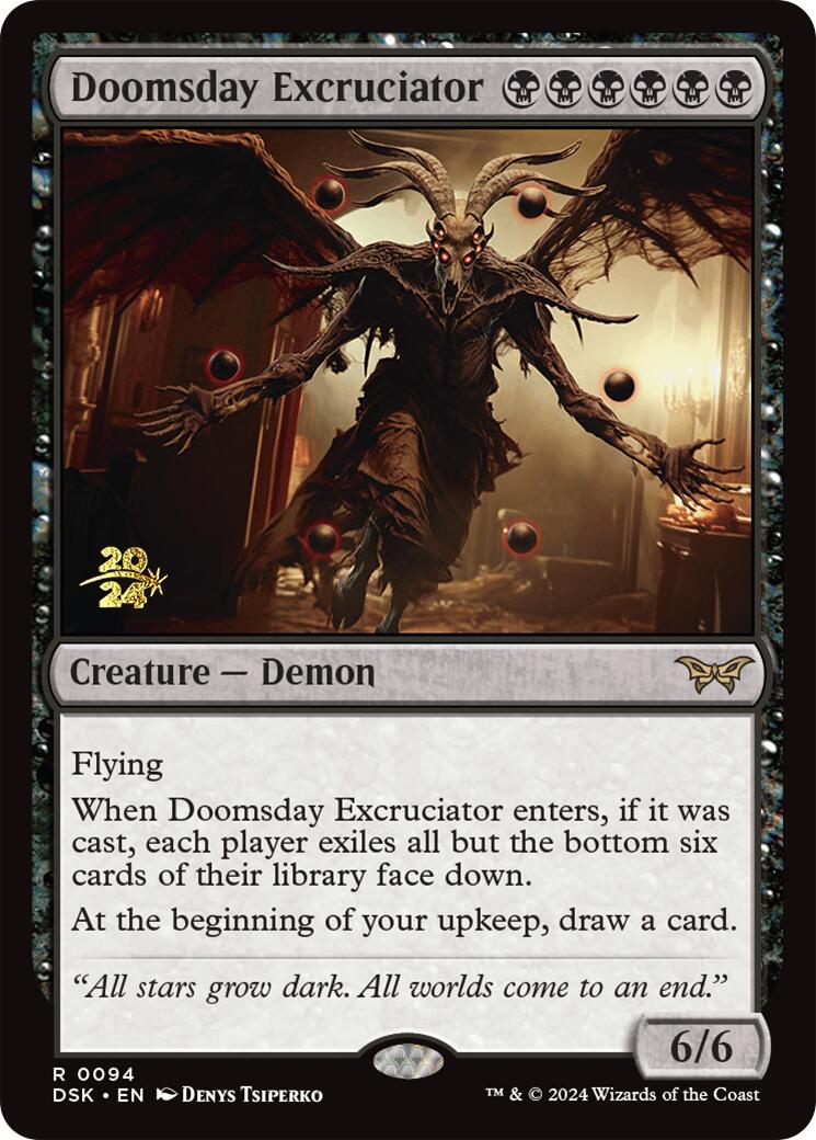 Doomsday Excruciator [Duskmourn: House of Horror Prerelease Promos] | Exor Games Bridgewater