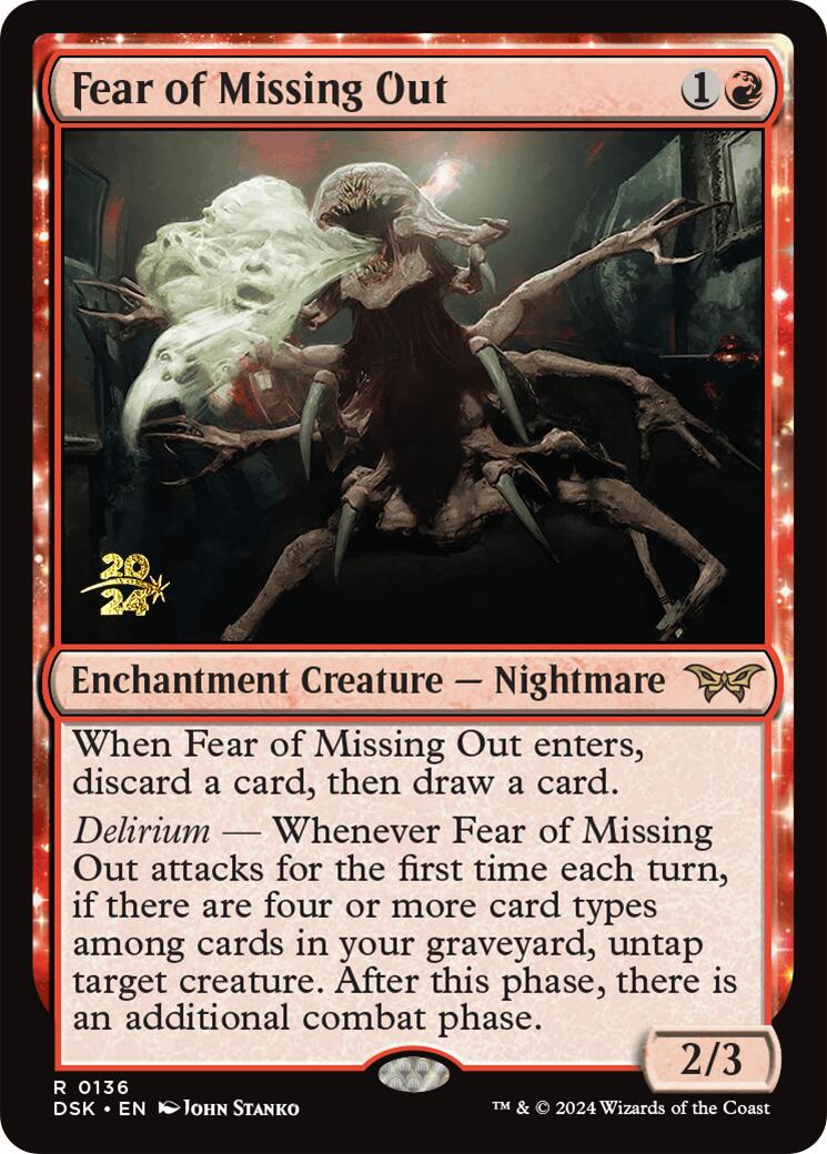 Fear of Missing Out [Duskmourn: House of Horror Prerelease Promos] | Exor Games Bridgewater