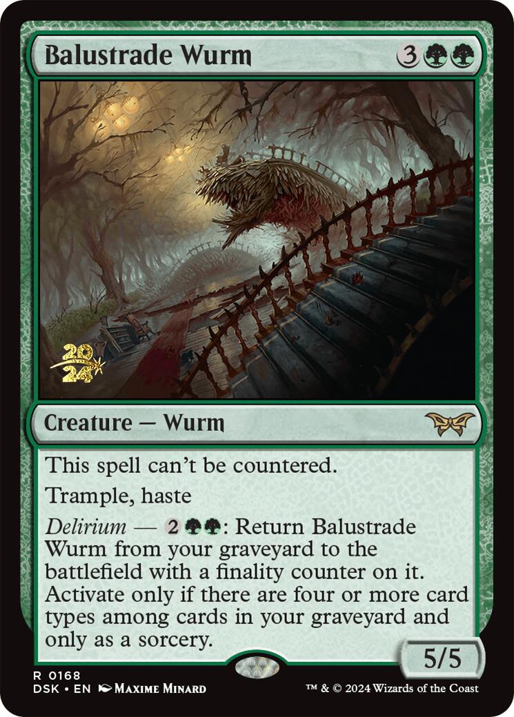 Balustrade Wurm [Duskmourn: House of Horror Prerelease Promos] | Exor Games Bridgewater