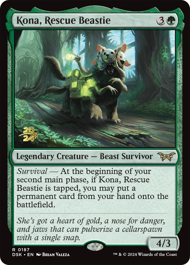 Kona, Rescue Beastie (0187) [Duskmourn: House of Horror Prerelease Promos] | Exor Games Bridgewater